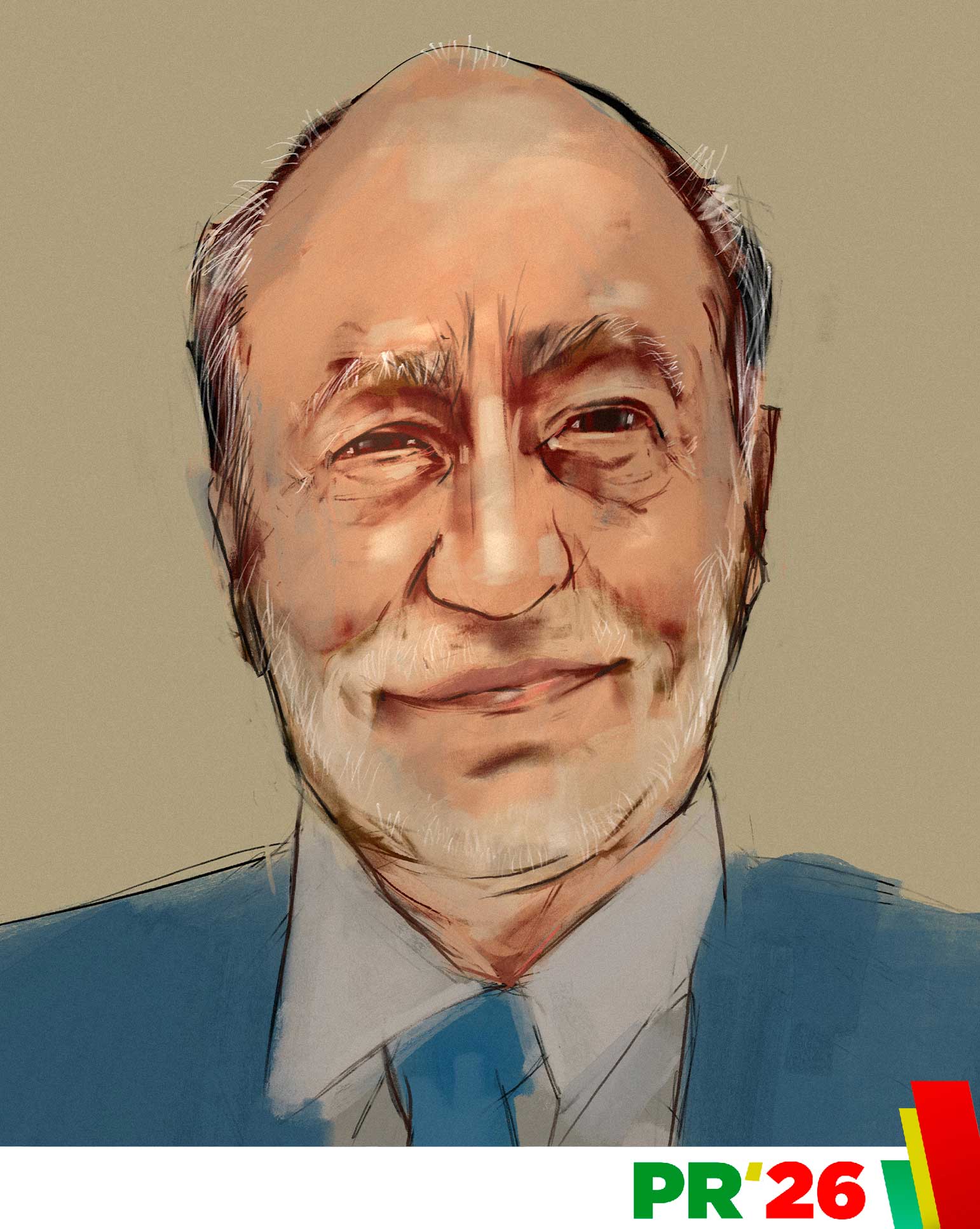 Caricatura de Filipe, o Bom Pastor, do Bestiário Presidencial 2026