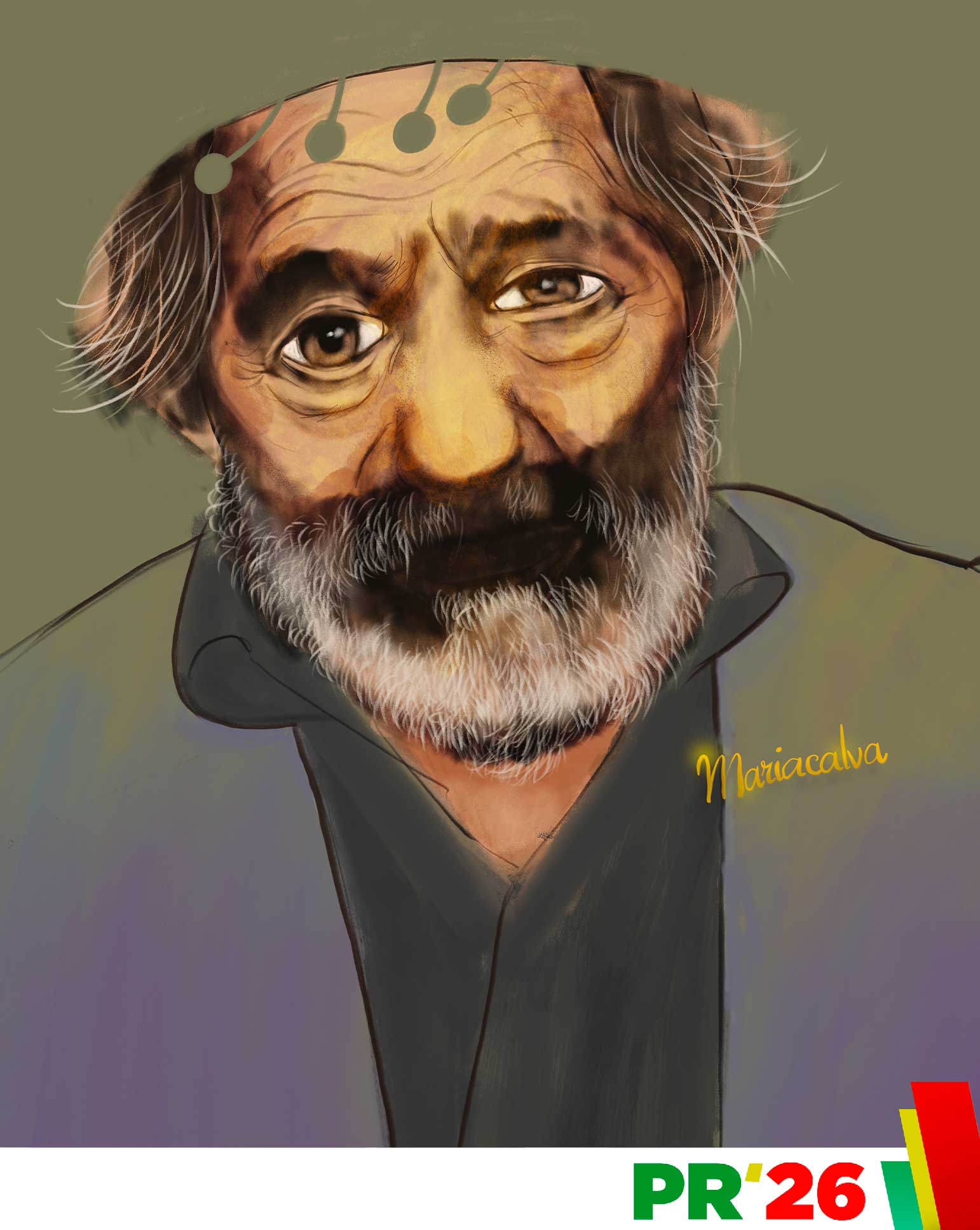 Caricatura de Vieira Marilú, do Bestiário Presidencial 2026