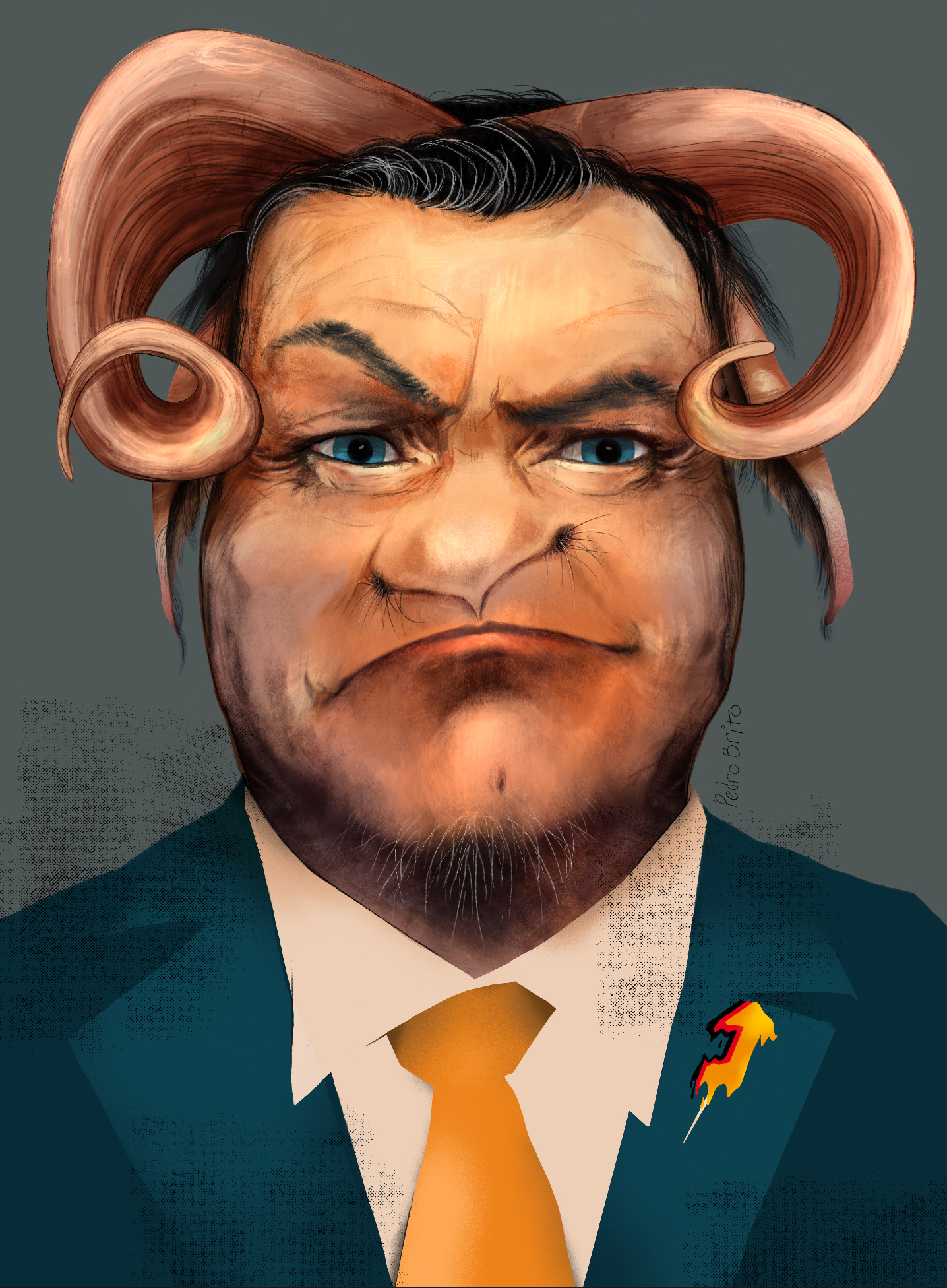 Luis Muflão - o Rural, Lider do seu partido, Primeiro do seu país